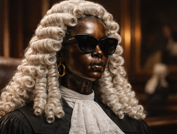 justices in sunglasses Lady Justice in Prada Sunglasses